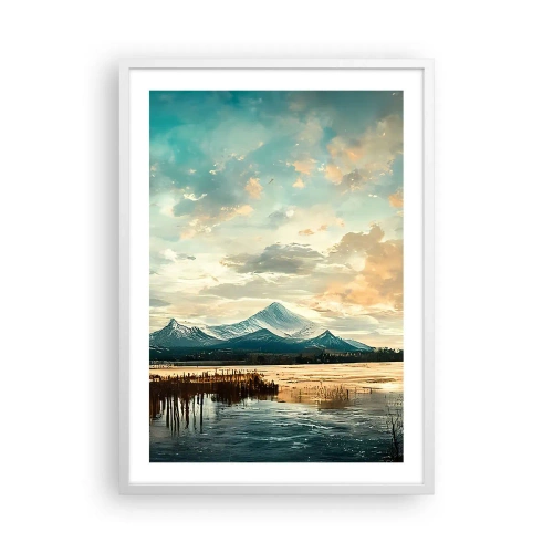 Affisch i vit ram - Under himlens skydd - 50x70 cm