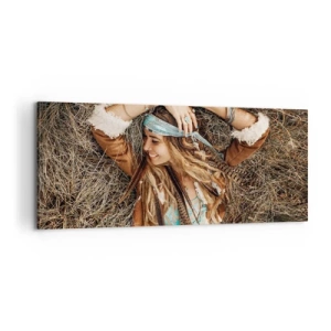 Canvastavla - Bild på duk - På väg till kärlekens sommar - 100x40 cm