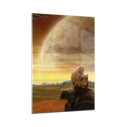 Glastavla - Bild på glas - Samma kärlek överallt - 50x70 cm