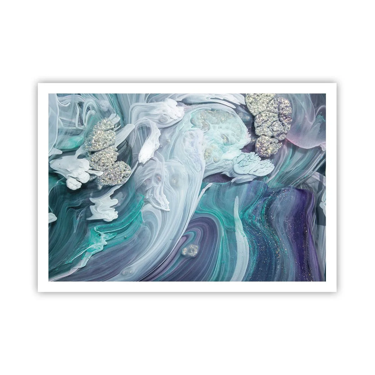 Affisch - Blåhetens strömmar - 100x70 cm