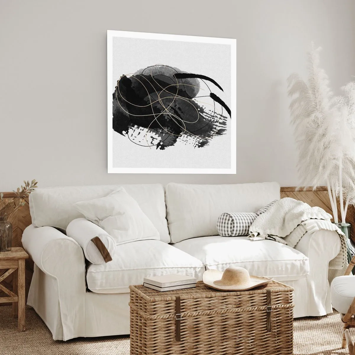 Affisch - Uppkommen ur svärta - 50x50 cm