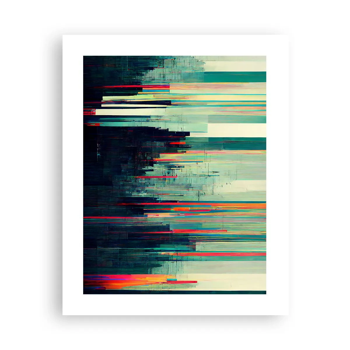 Affisch - Futuristisk stad - 40x50 cm