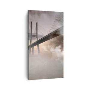 Canvastavla - Bild på duk - Vid en flod som inte finns  - 45x80 cm