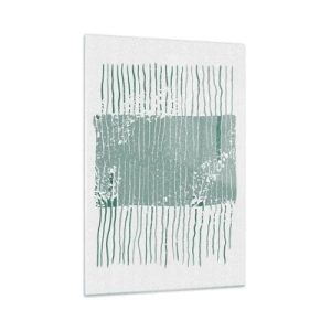 Glastavla - Bild på glas - Marin abstraktion - 70x100 cm