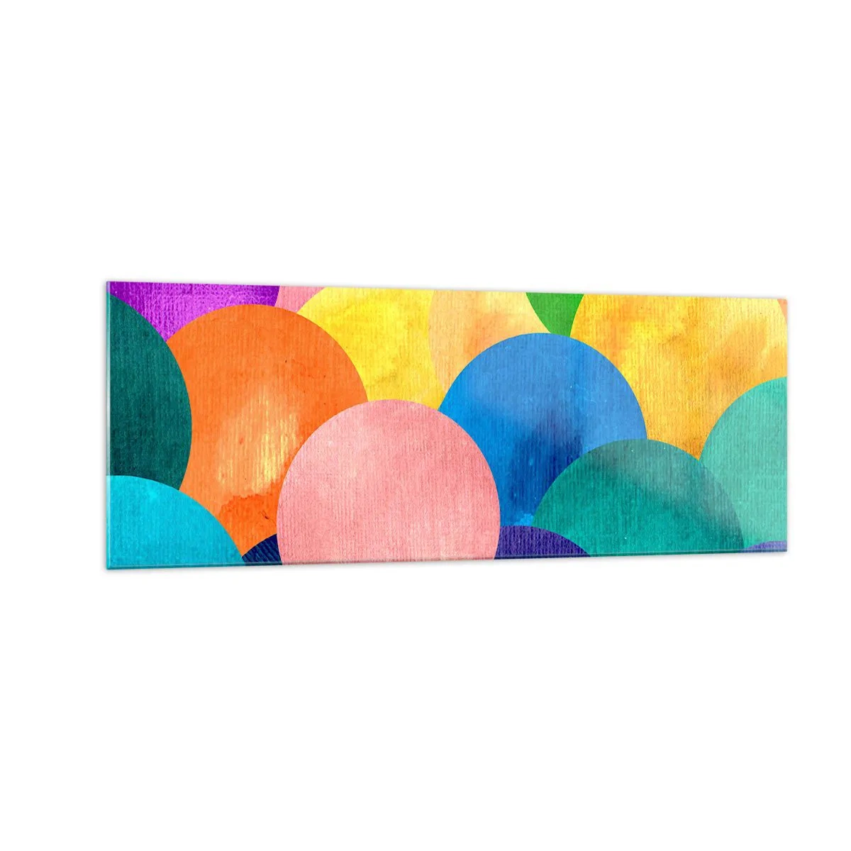 Glastavla - Bild på glas - Full av liv - 140x50 cm