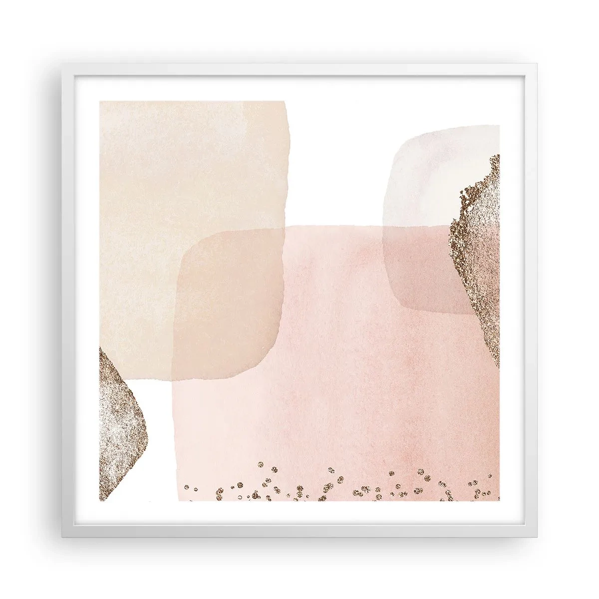 Affisch i vit ram - Titta genom färgen - 60x60 cm