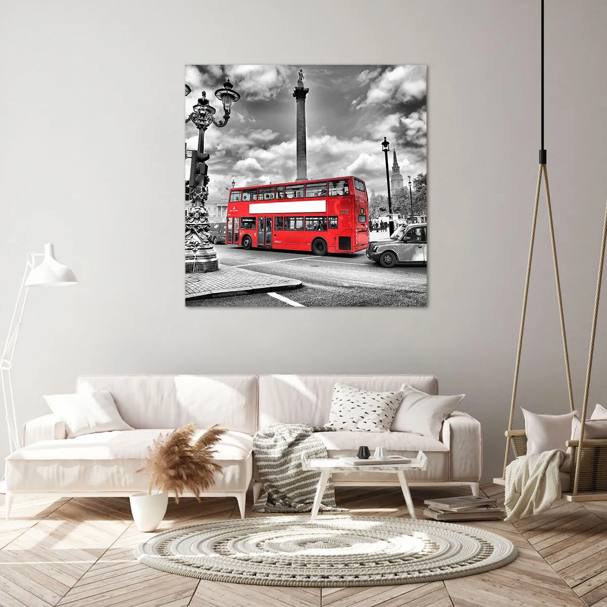 Canvastavla - Bild på duk - Stadens riktiga blodomlopp - 70x70 cm