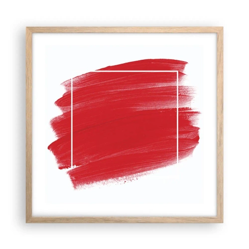 Affisch i ram av ljusek - Utanför ramen - 50x50 cm