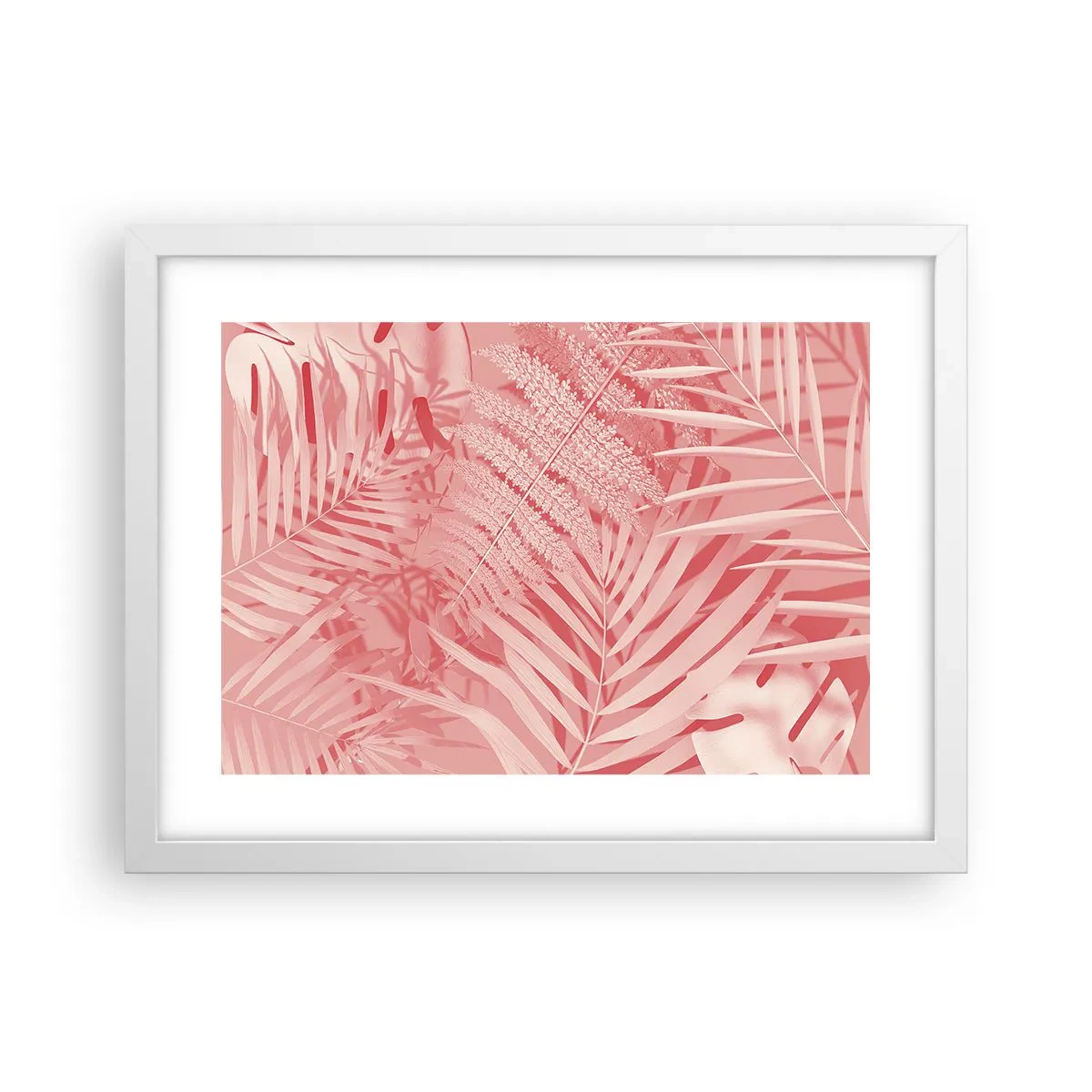 Affisch i vit ram - Rosa koncept - 40x30 cm