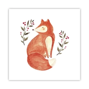 Affisch - Liten rödhårig - 50x50 cm