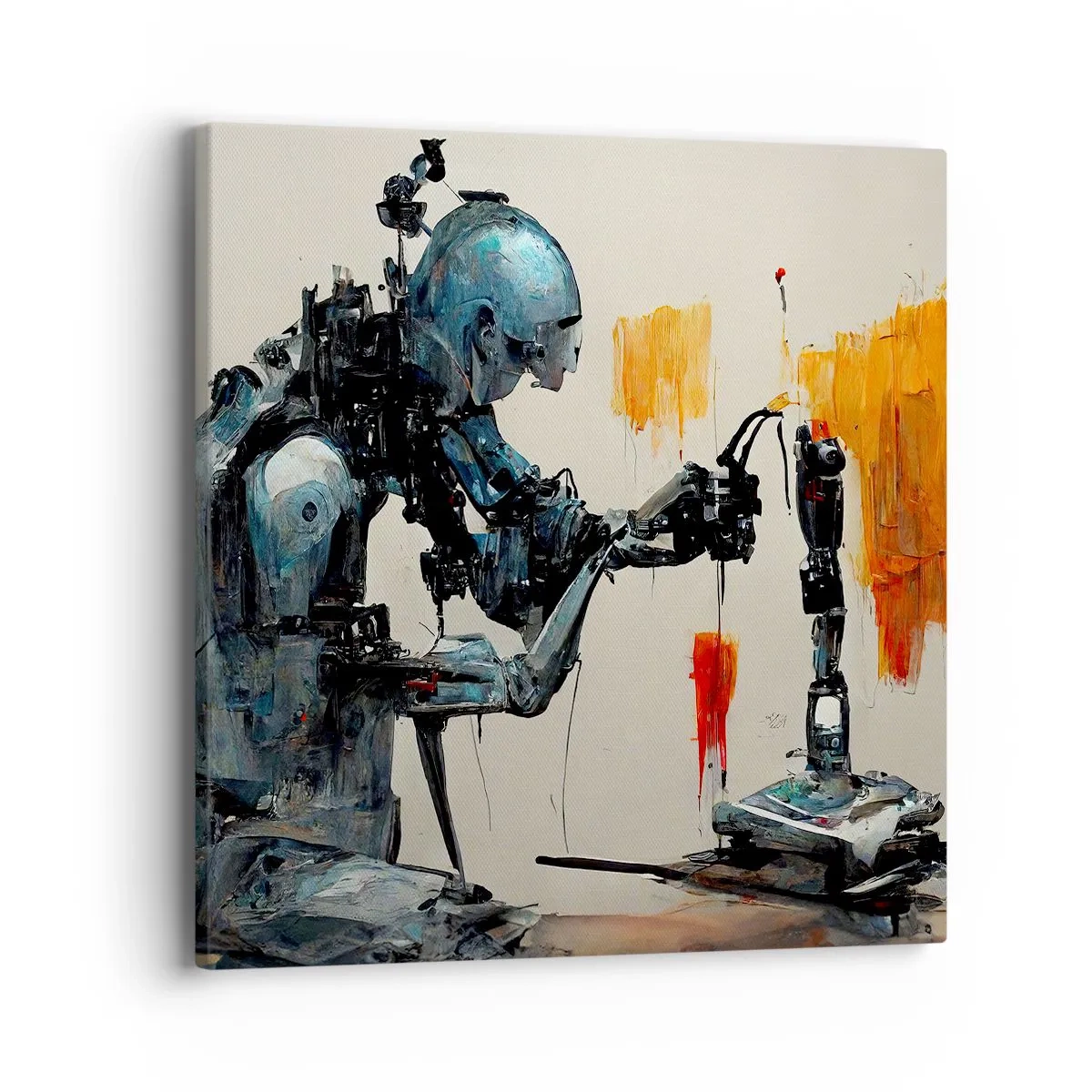 Canvastavla - Bild på duk - Kommer i morgon... - 40x40 cm