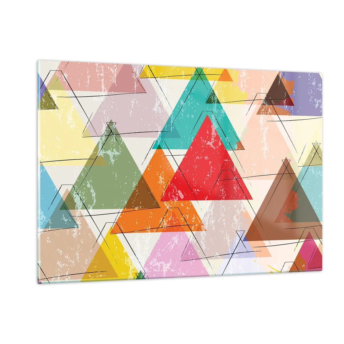 Glastavla - Bild på glas - Tre gånger tre - 120x80 cm