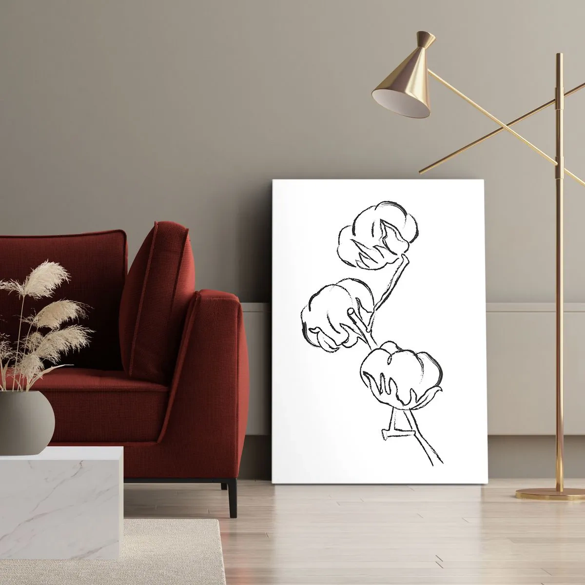Canvastavla - Bild på duk - Bomullsdun - 50x70 cm
