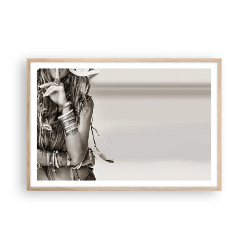 Affisch i ram av ljusek - Som flickorna brukar - 91x61 cm