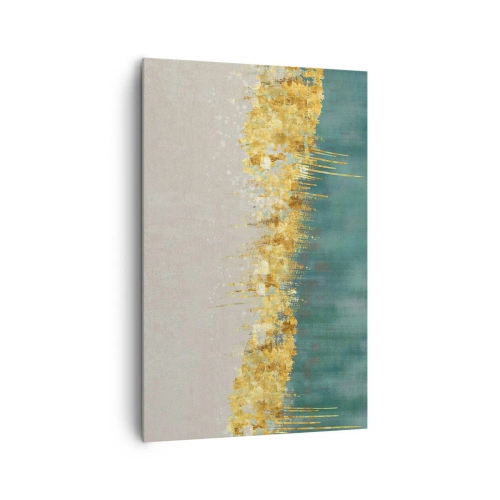 Canvastavla - Bild på duk - Den gyllene gränsen - 80x120 cm