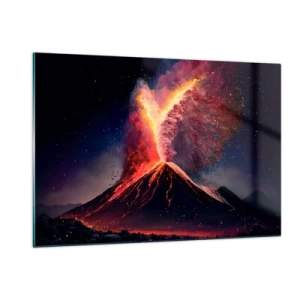 Glastavla - Bild på glas - Skönhet och skräck - 120x80 cm