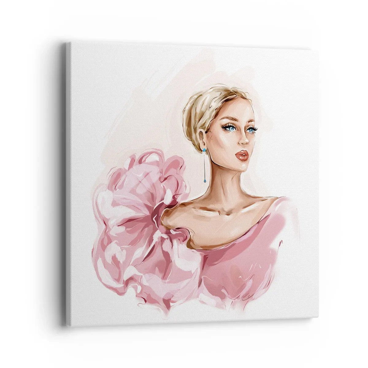 Canvastavla - Bild på duk - Som målad... - 40x40 cm