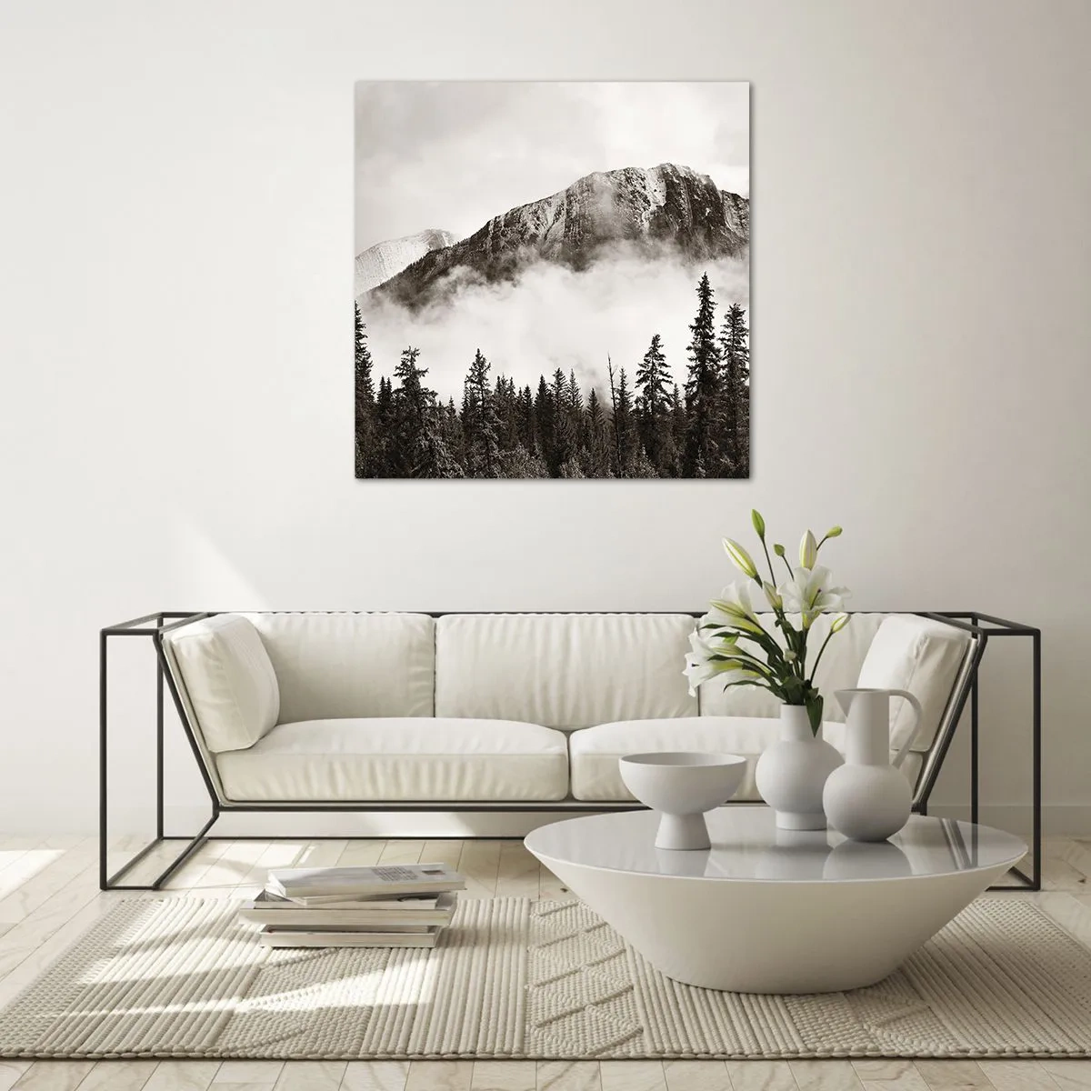 Glastavla - Bild på glas - Granithärskare - 60x60 cm