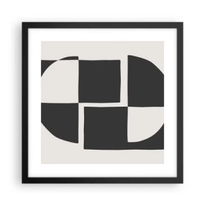 Affisch i svart ram - Antites – syntes - 40x40 cm