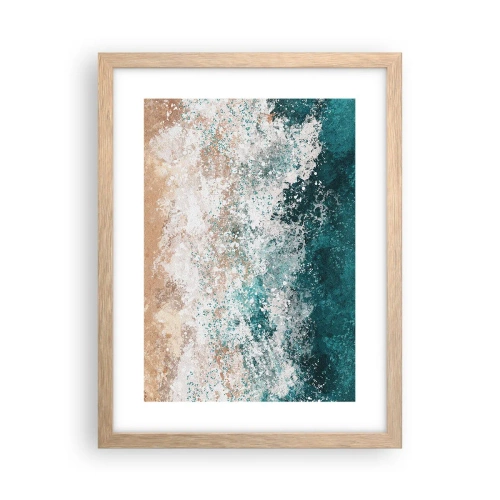 Affisch i ram av ljusek - Berättelser från havet - 30x40 cm