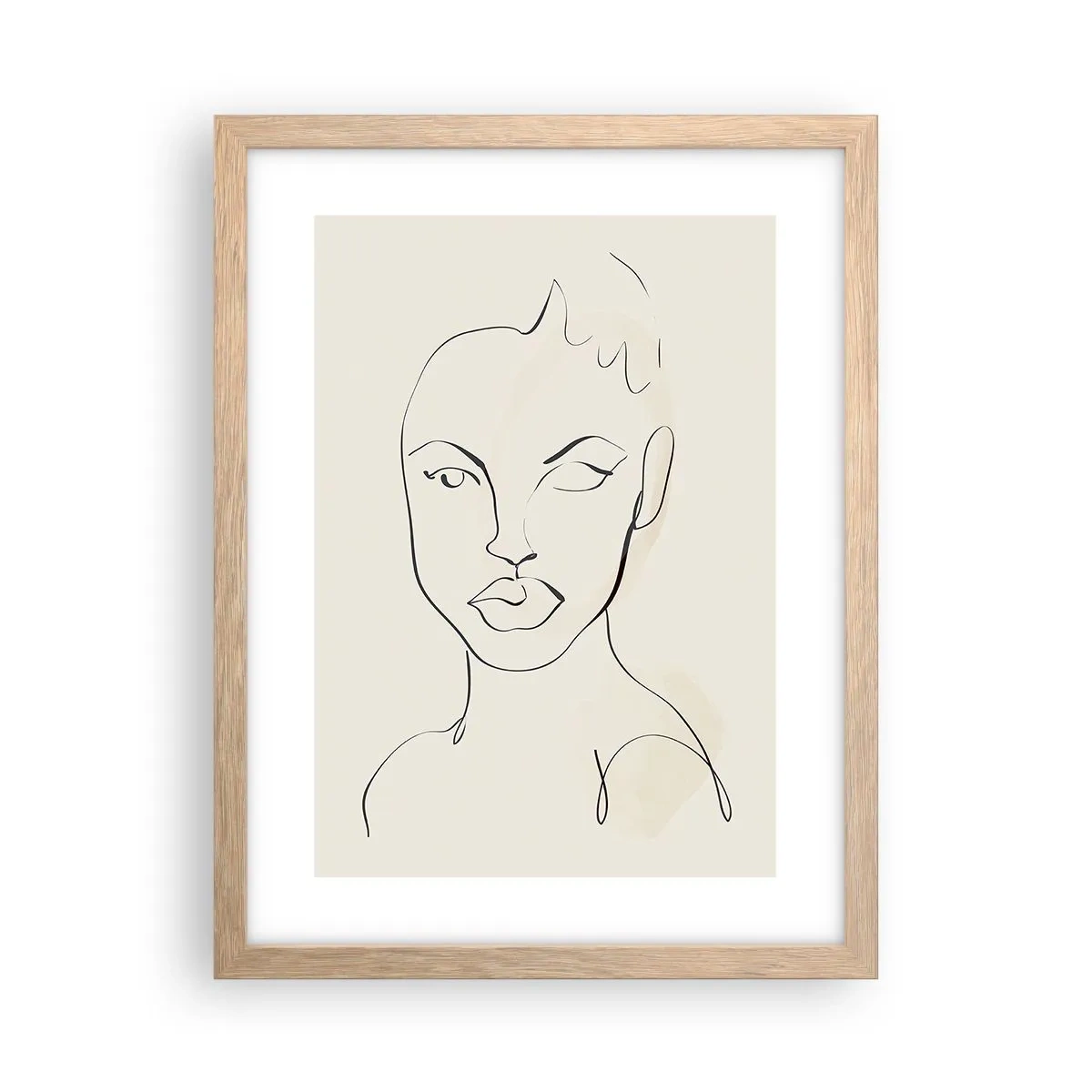 Affisch i ram av ljusek - Sensualitetens kontur - 30x40 cm