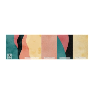 Provbit av fototapet Premium Canvas - Enig oenighet - Abstraktion, Bit, Modern konst. - 100x30 cm