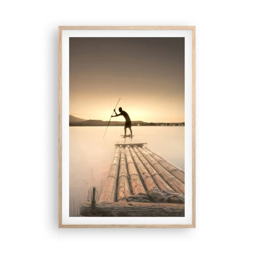 Affisch i ram av ljusek - Före avkoppling - 61x91 cm