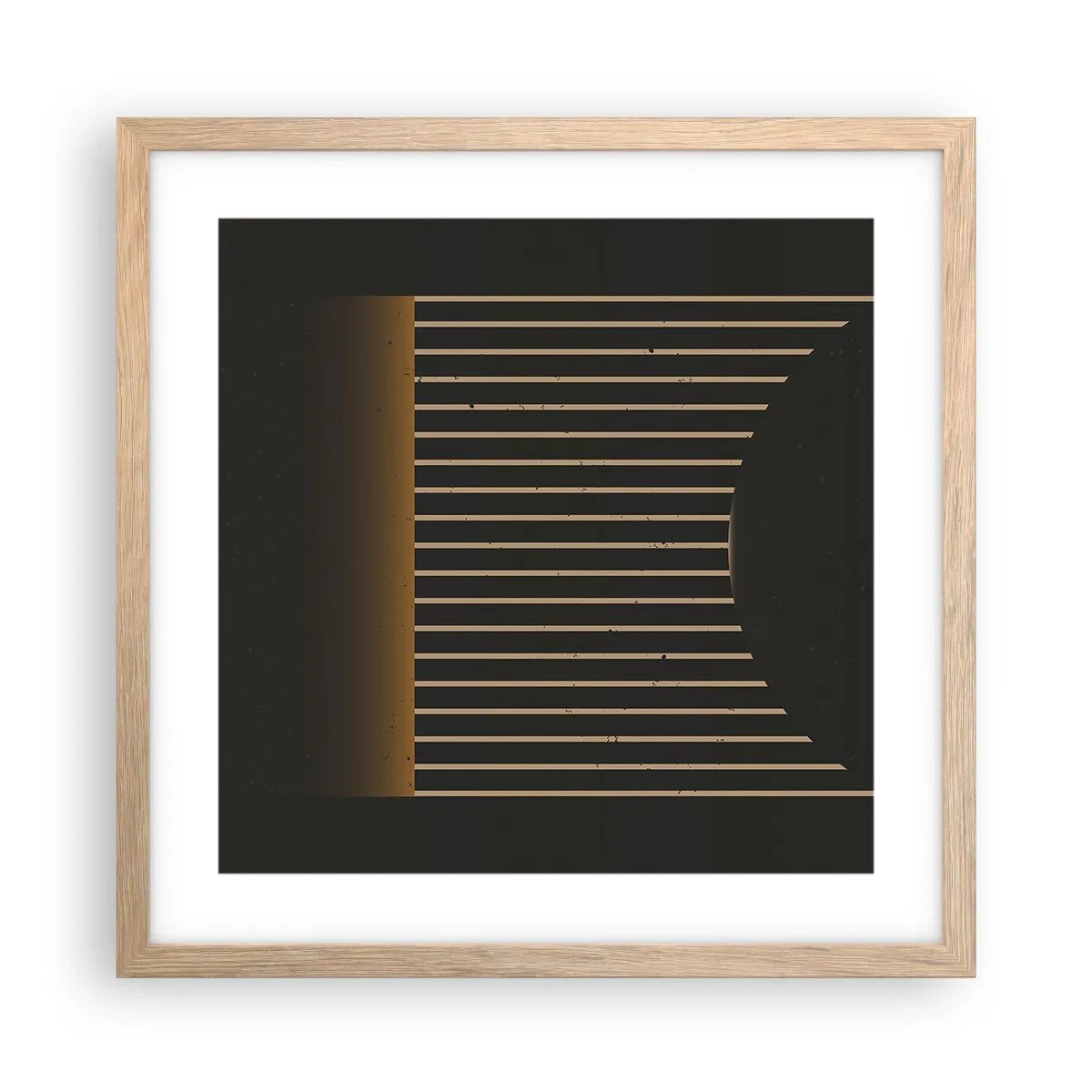 Affisch i ram av ljusek - Utforska mörkret - 40x40 cm