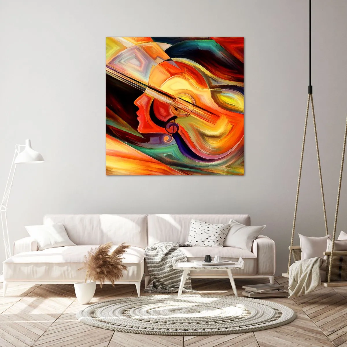 Canvastavla - Bild på duk - Allt väl - 60x60 cm