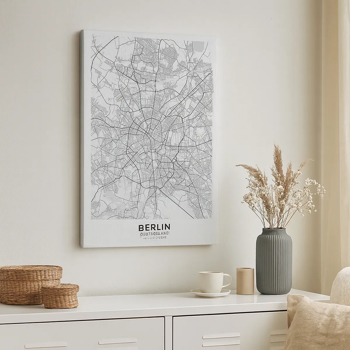 Canvastavla - Bild på duk - Berlins blomma - 50x70 cm