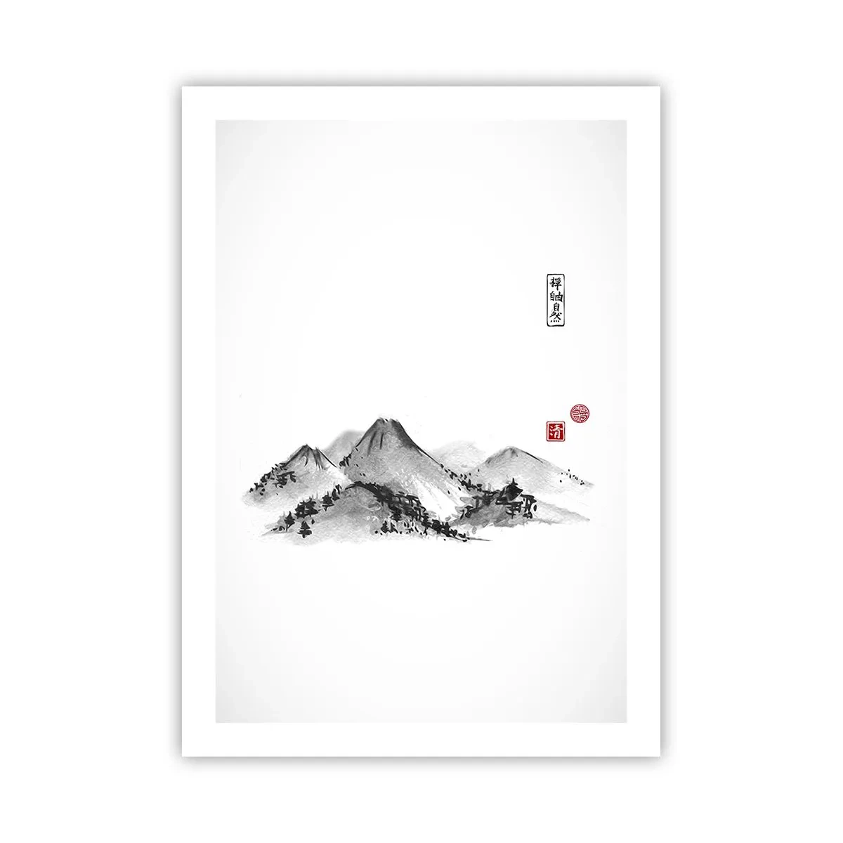 Affisch - Bortom fjällen - 50x70 cm