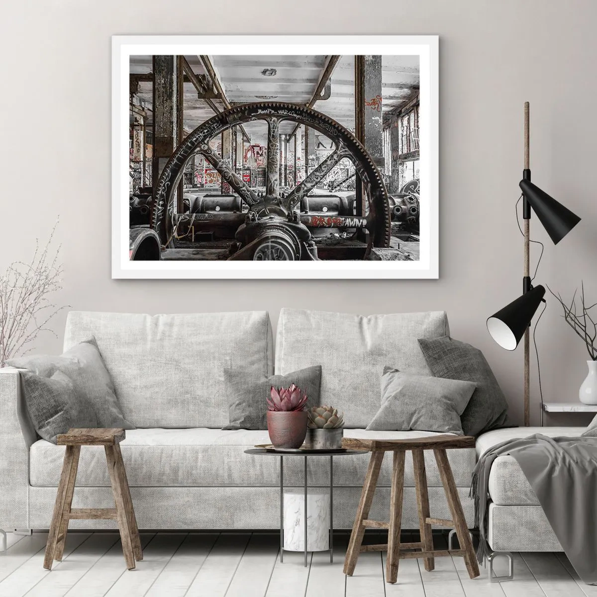 Affisch i vit ram - Fabrikens hemliga liv - 50x40 cm