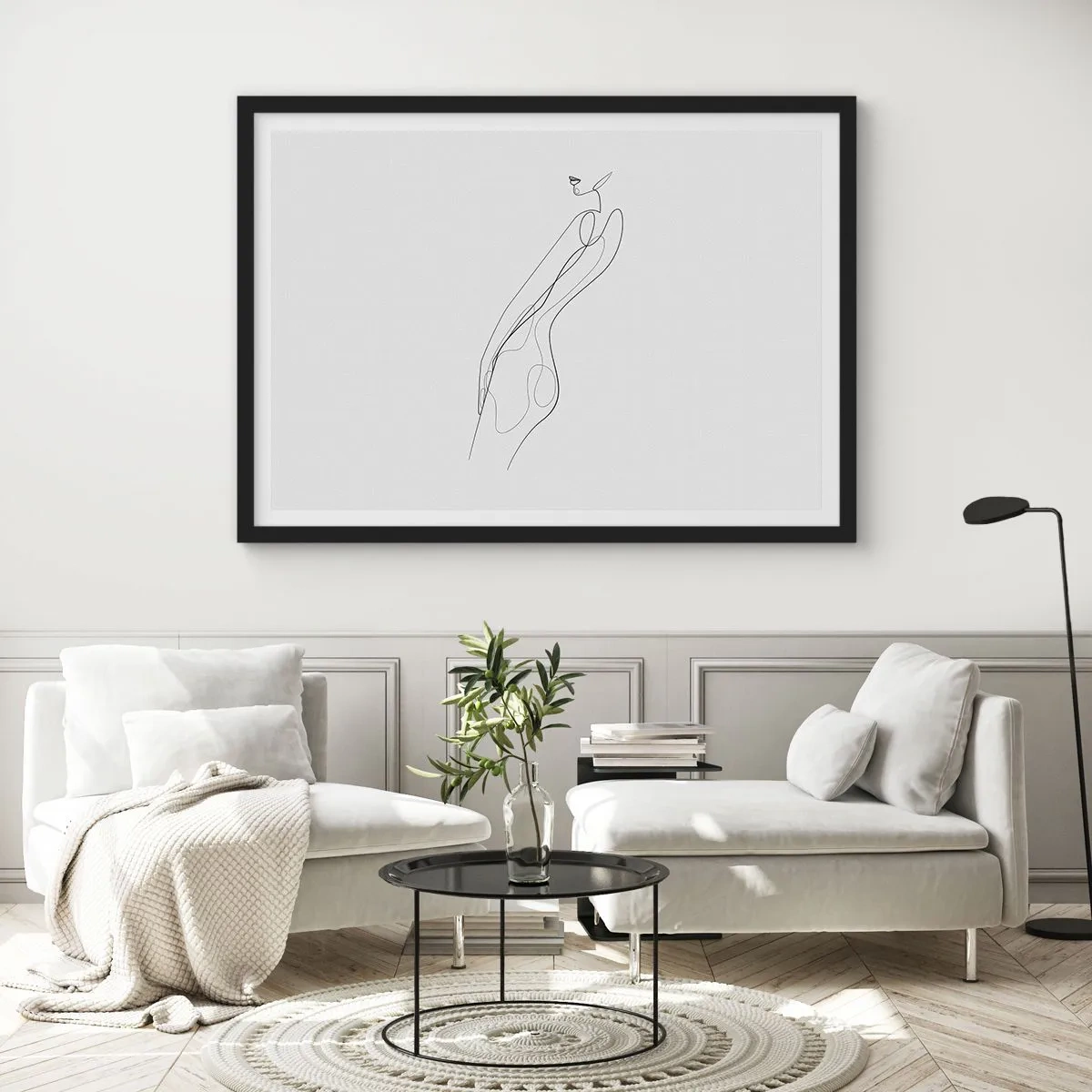Affisch i svart ram - Bara en utfästelse - 70x50 cm