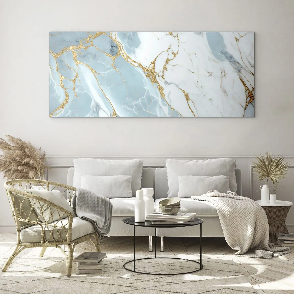 Glastavla - Bild på glas - Stenrikedom - 100x40 cm