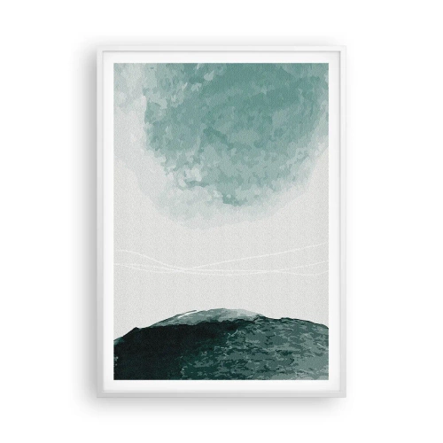Affisch i vit ram - Ett möte med dimma - 70x100 cm
