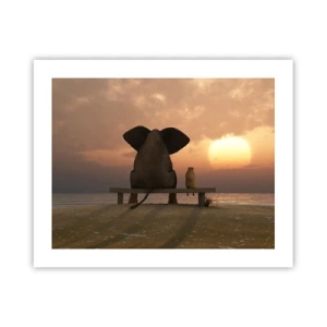 Affisch - Det är bra att vara tyst tillsammans - 50x40 cm