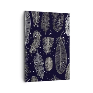Canvastavla - Bild på duk - Fjäderspets - 50x70 cm