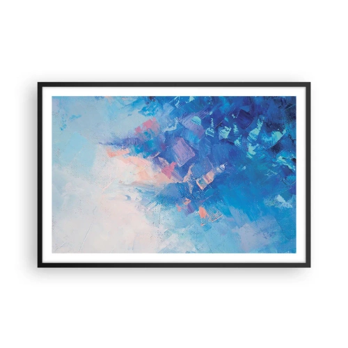 Affisch i svart ram - Vinterabstraktion - 91x61 cm