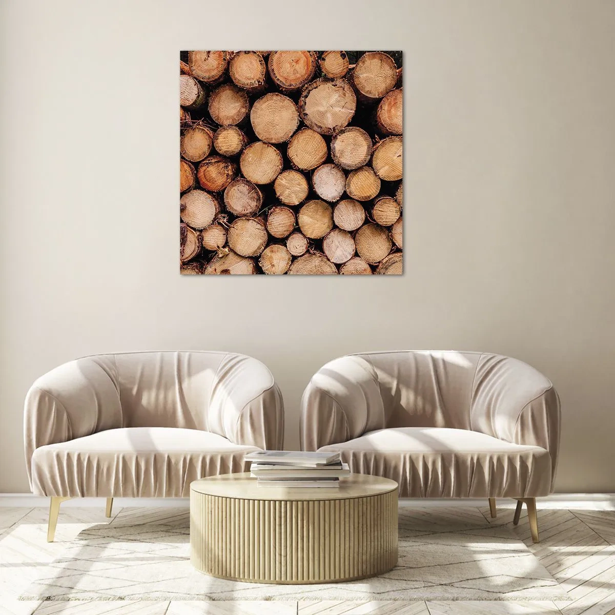 Glastavla - Bild på glas - Ny början - 70x70 cm