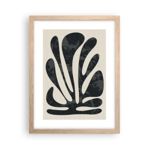 Affisch i ram av ljusek - Abstraktion med flera fingrar - 30x40 cm