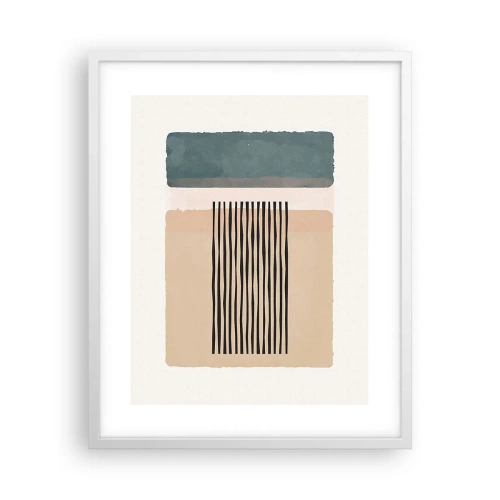 Affisch i vit ram - Allt väl - 40x50 cm