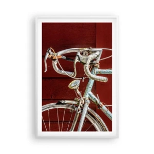 Affisch i vit ram - Skapad för segrar - 61x91 cm