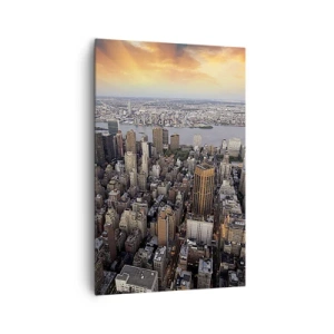 Canvastavla - Bild på duk - Våra tiders slagande hjärta - 80x120 cm