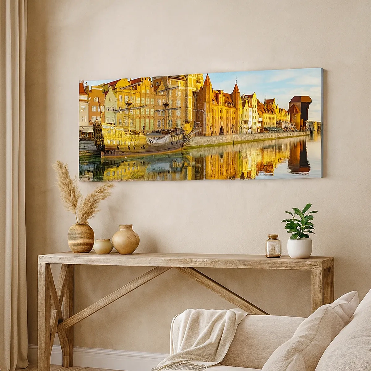 Canvastavla - Bild på duk - Det förflutnas spegelbild - 30x30 cm