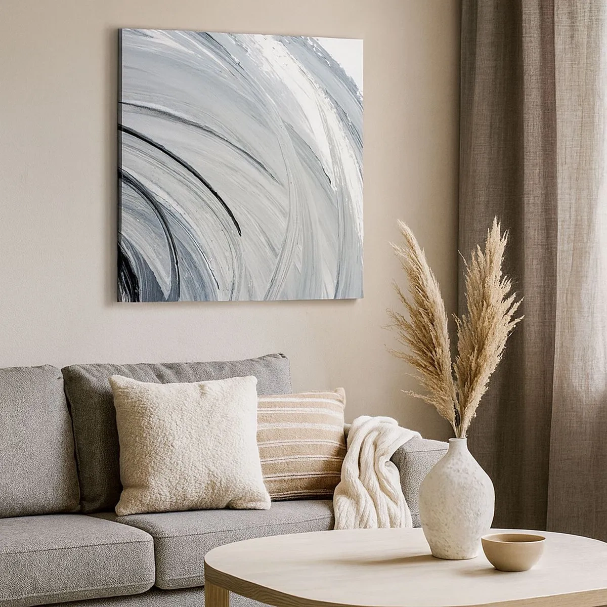 Canvastavla - Bild på duk - Orbital komposition - 30x30 cm