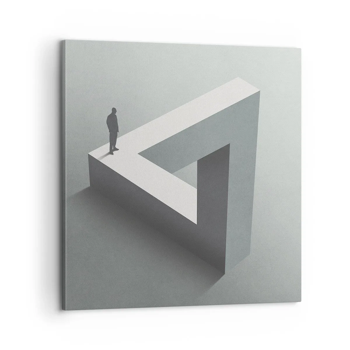 Canvastavla - Bild på duk - Och ändå möjligt - 60x60 cm