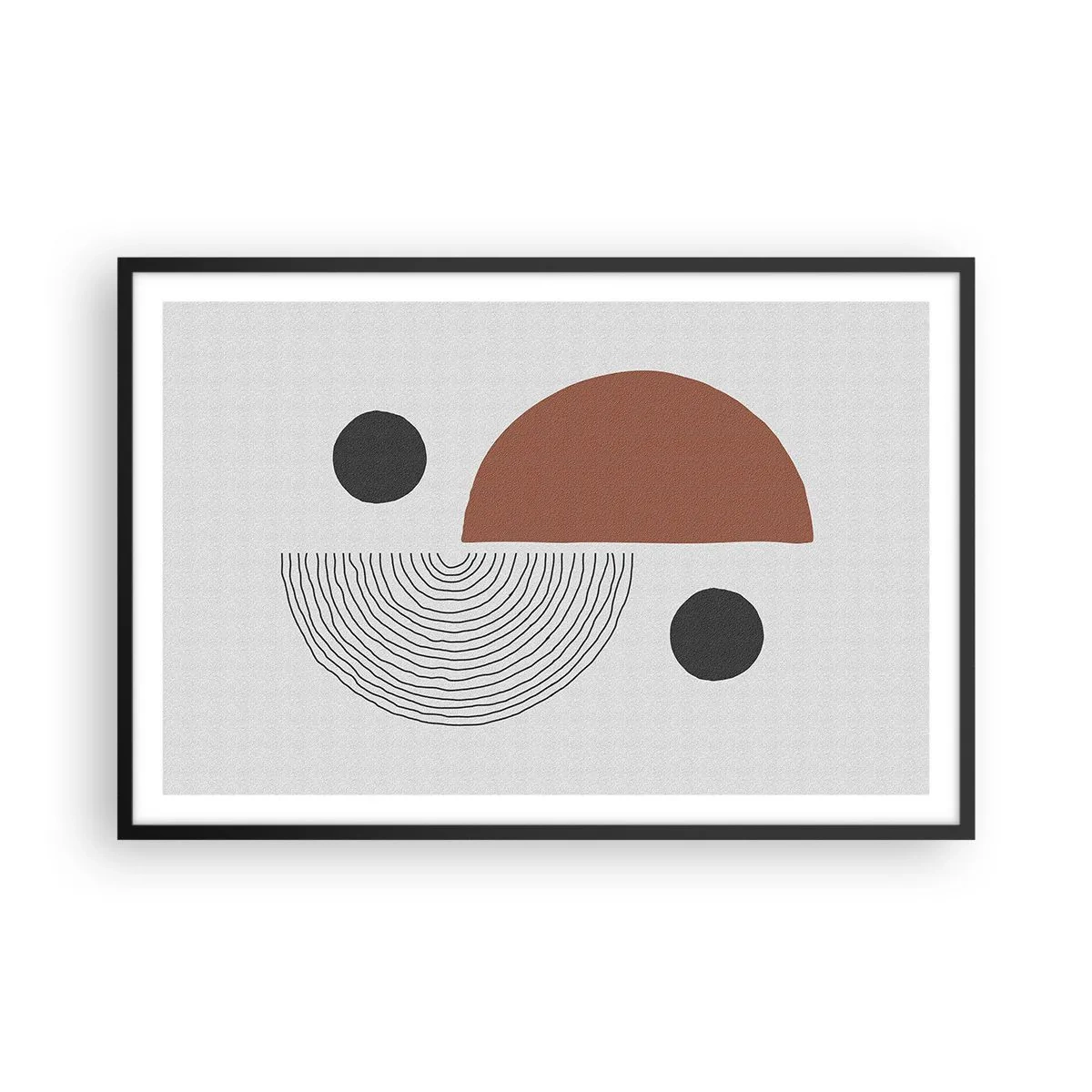 Affisch i svart ram - Hjulets perfektion - 91x61 cm