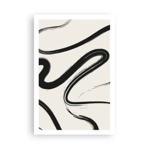Affisch - Svart och vit elegans - 61x91 cm