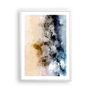 Affisch i vit ram - Dränkta i dimman - 50x70 cm