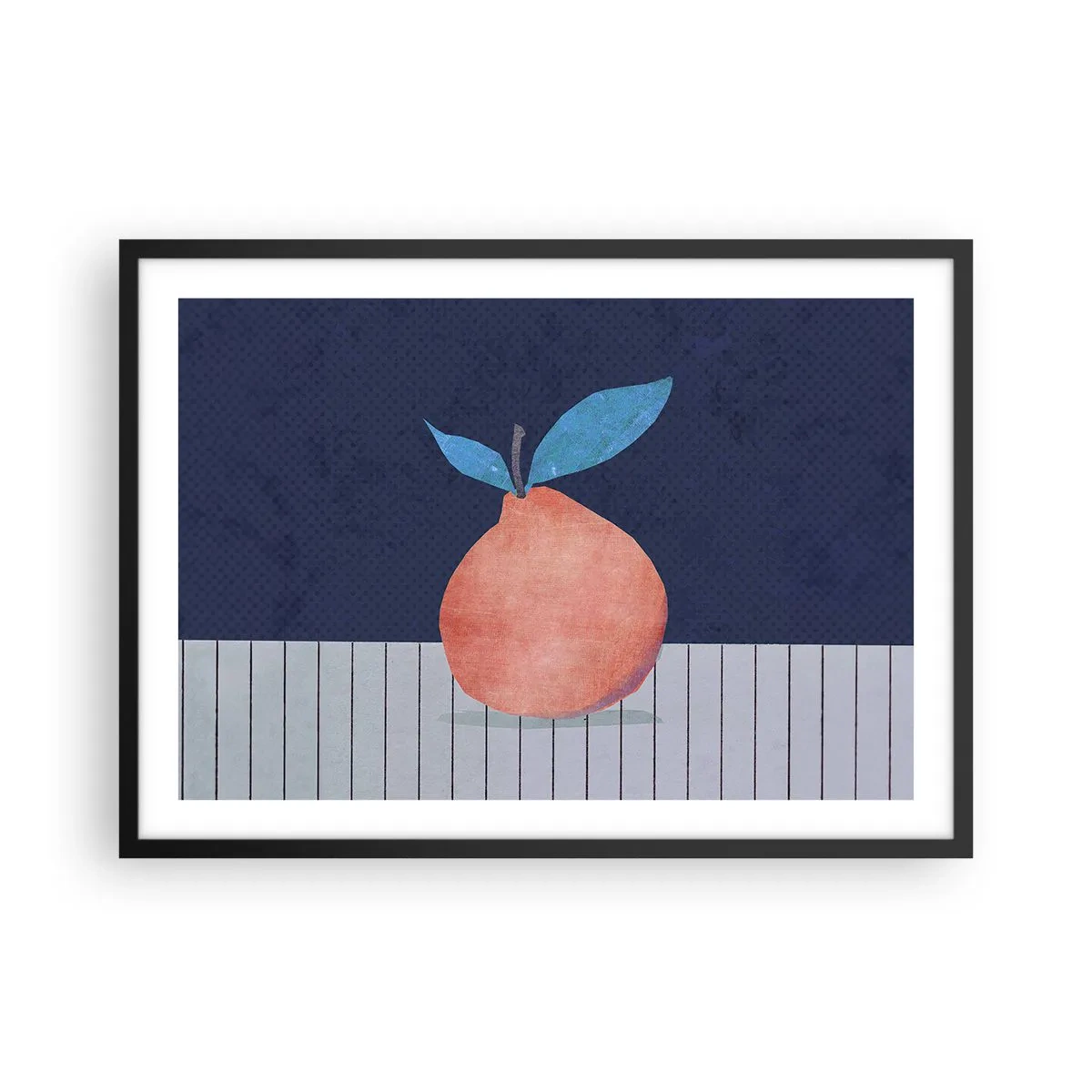 Affisch i svart ram - Konvexitet och planhet - 70x50 cm